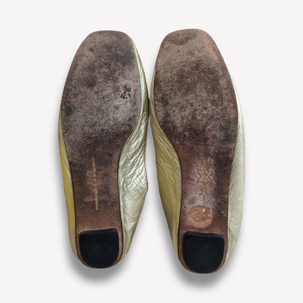 Dolce Vita Gold Flats, 6.5 - Picture 4 of 7